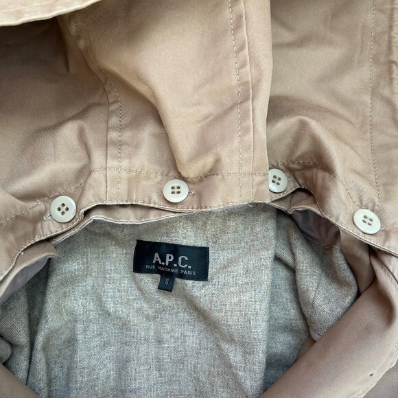 A.P.C. Women's Lined Trench Coat Small - Picture 3 of 7